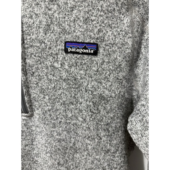 Patagonia Womens Better Sweater 1/4 Zip Fleece Jacket Heathered Gray Large - Picture 2 of 5